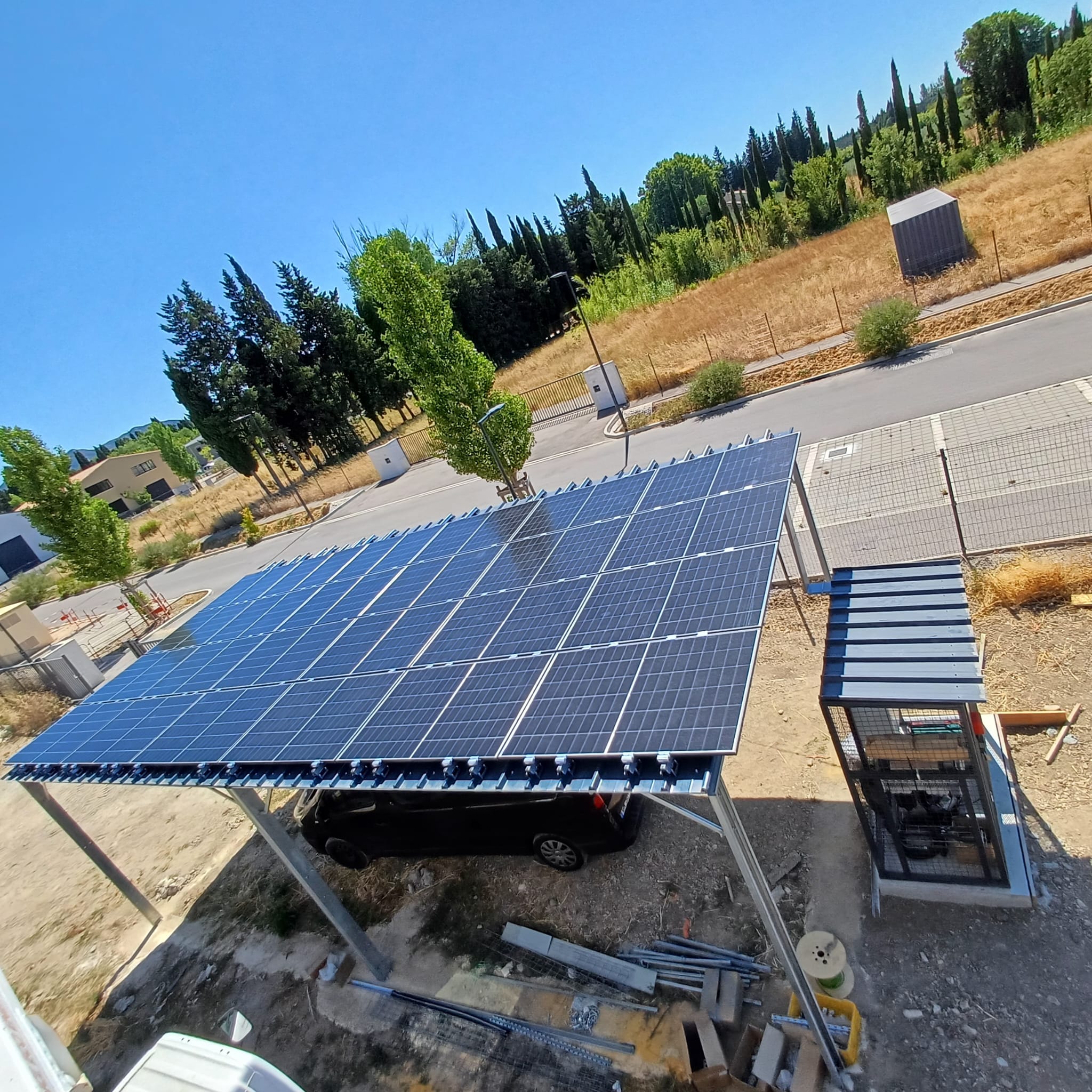 Ombrière 9 kW - Sénas
